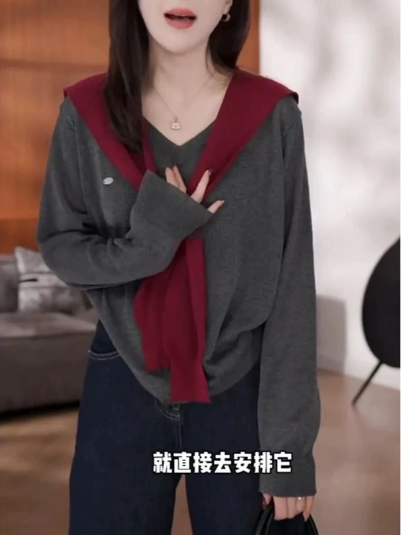 妮姐家新款百搭披肩上衣
