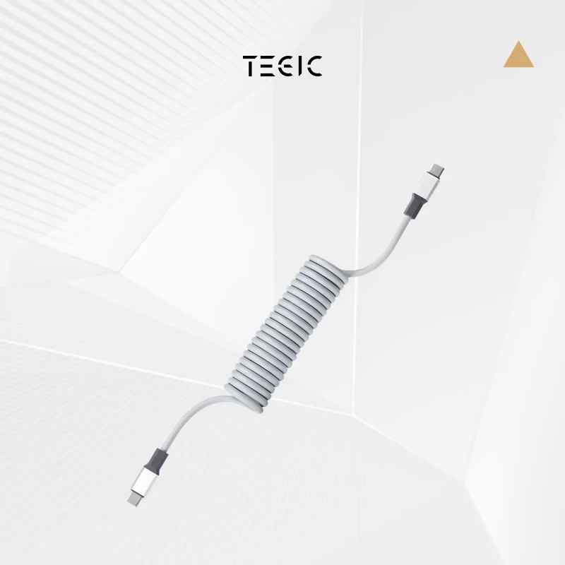 TEGIC特极客多功能弹簧数据线快充安卓便携伸缩车用PD高品质