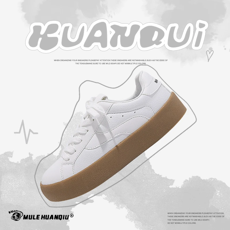 环球小白鞋女ins潮流2023秋季新款复古小众原创女鞋百搭软底板鞋