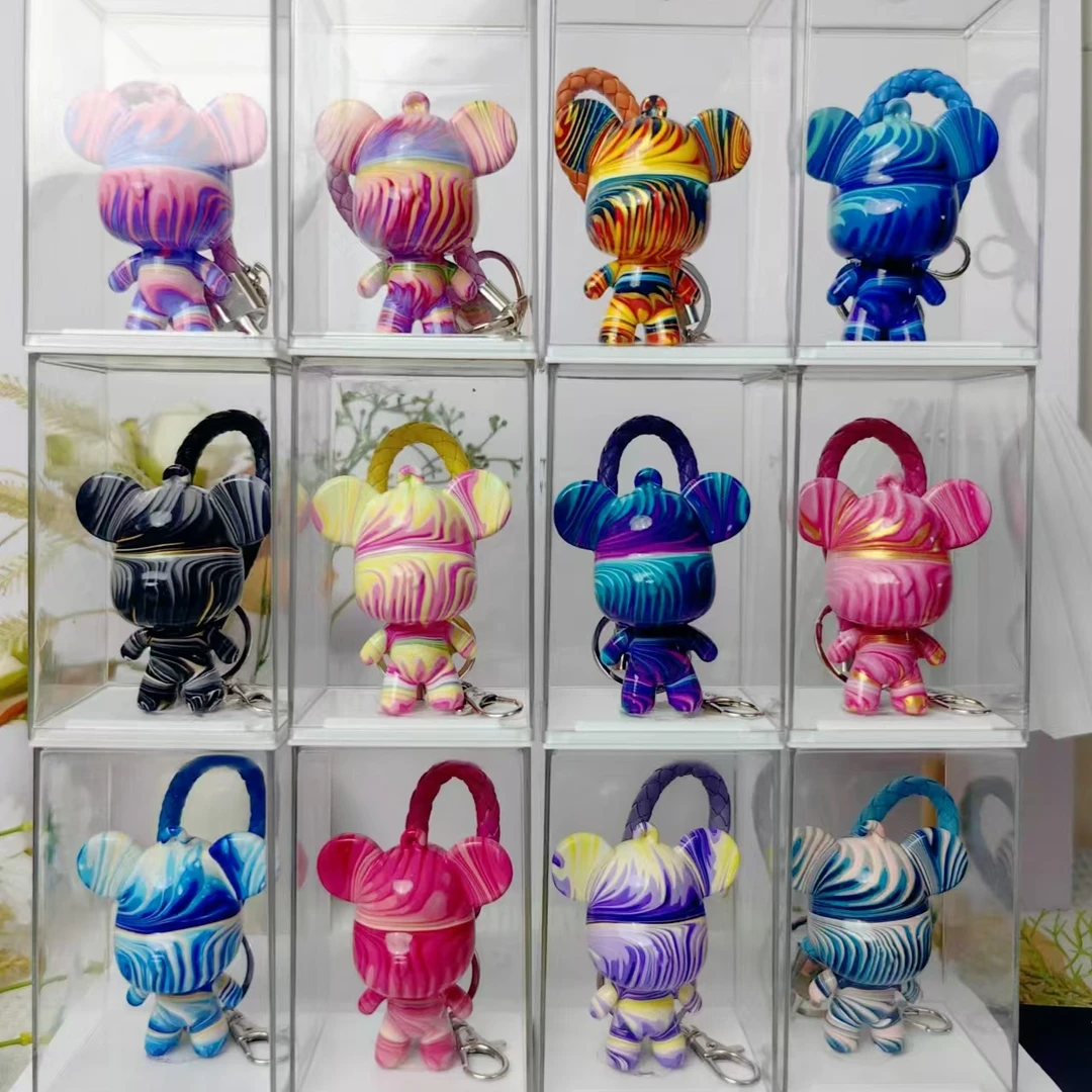 【熊大下播做2号 同色不同纹】流体熊DIY钥匙扣带+钥匙链 无盒子