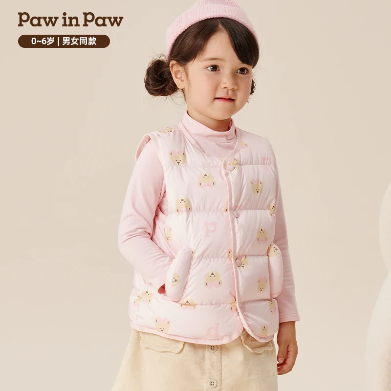 【达人专属】PawinPaw冬男女宝防风保暖马甲舒适PCVWE4992E
