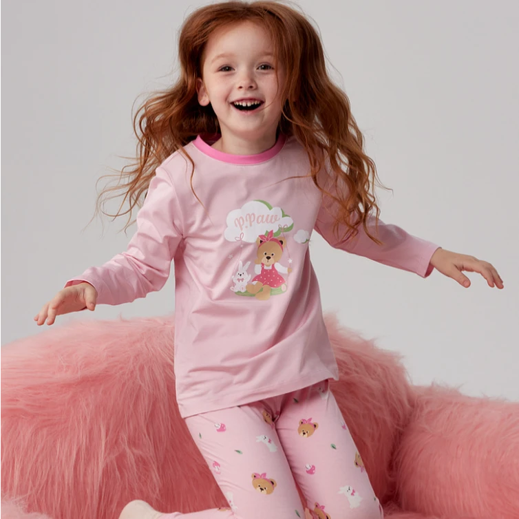 【秋衣秋裤套装】2-12岁宝宝睡衣秋冬男女童家居服套装PCCYEF961H