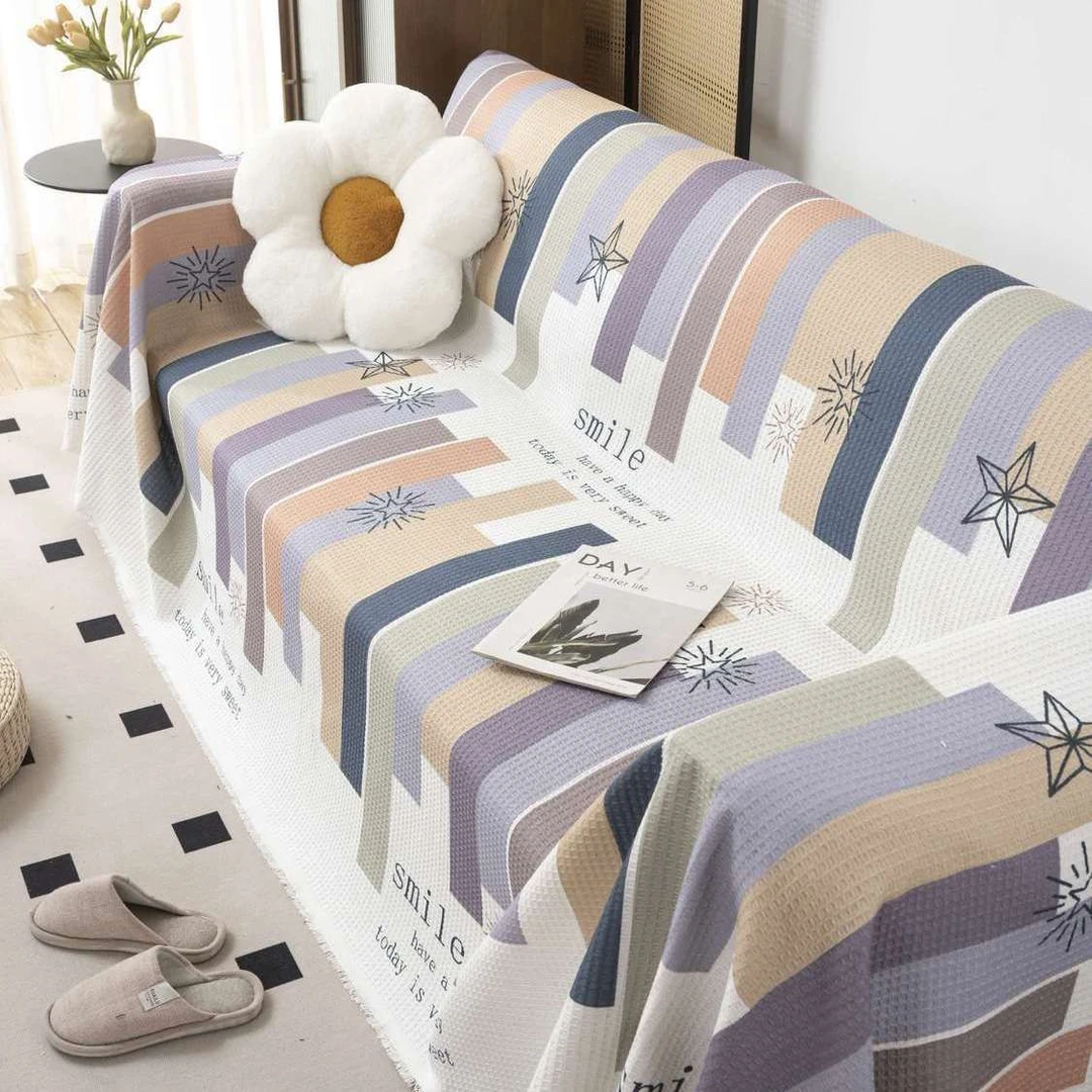 ins风现代清新四季通用沙发巾全盖一片式沙发垫防猫抓网红高颜值
