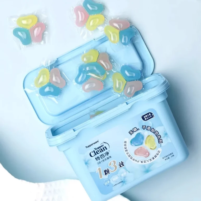 特百惠特百净洗衣凝珠3合1洗衣球洗衣液活性酵素花香型无磷无荧光