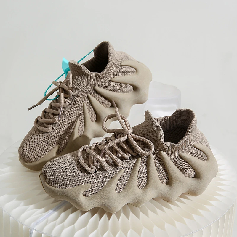 2024年新款八爪鱼椰子女鞋透气薄款飞织网面运动情侣潮鞋网红潮款