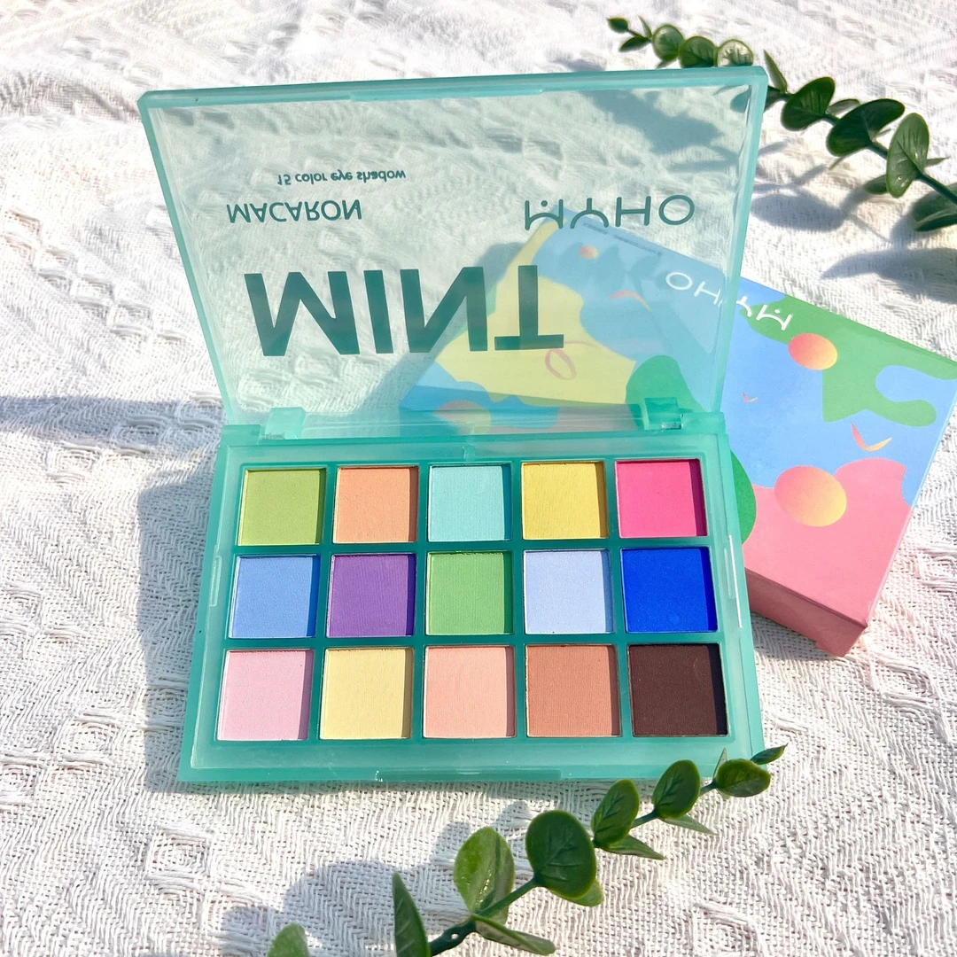 MYHO炫彩眼影盘15色珠光哑光持久防水细腻粉质多巴胺彩妆不晕染