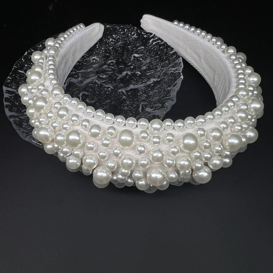 4870 白色气质重工发箍