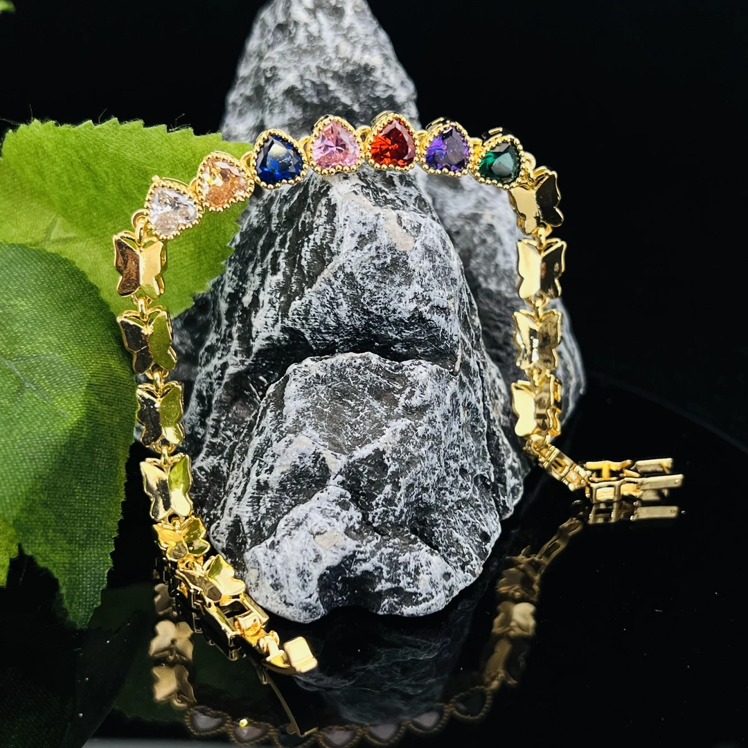 5019彩色爱心手链