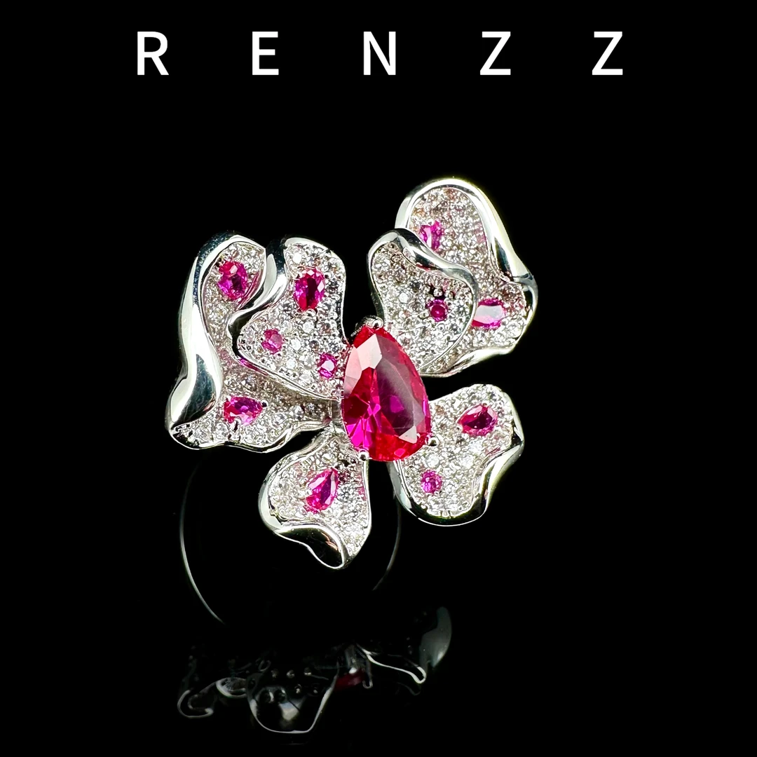 3837白色蝴蝶简约戒指