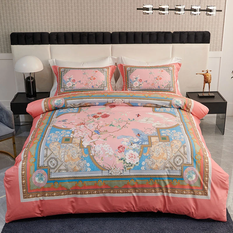 BLACK·JOES/乔德·布莱克磨绒超柔印花四件套-花想蓉