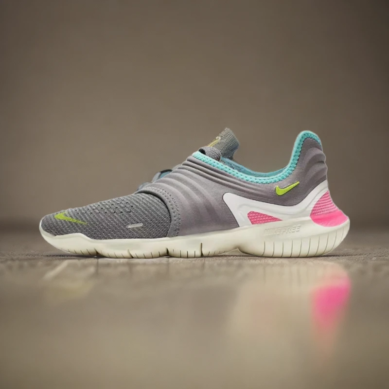 Nike耐克Free RN Flyknit 赤足女鞋运动轻便休闲板鞋AQ5708-002