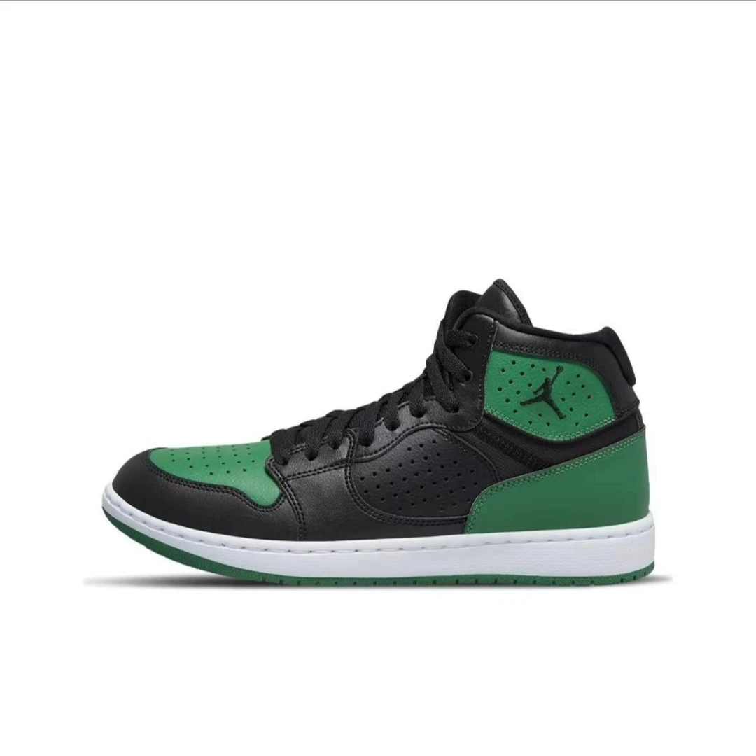 【瑕疵:有穿过痕迹】NIKE耐克airjordan黑绿运动篮球板鞋AR3762-013