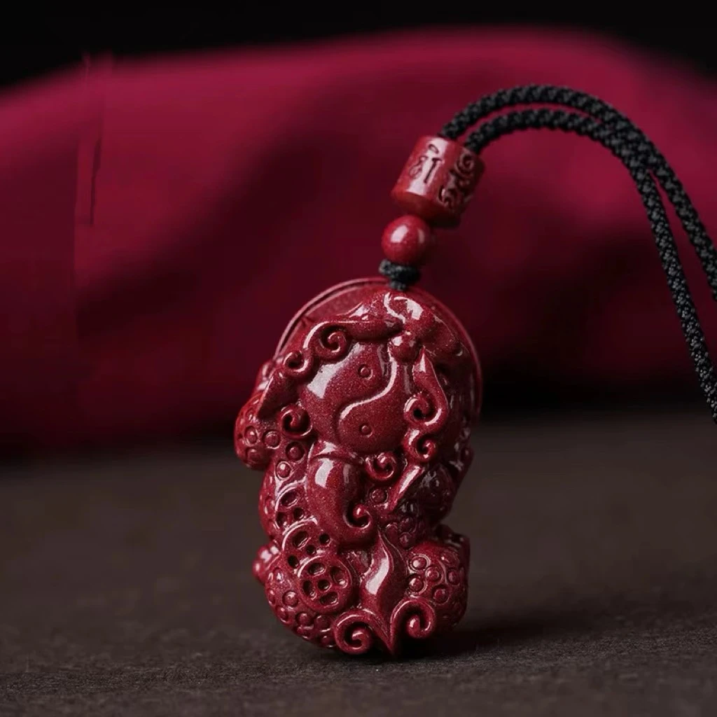 含辰砂工艺品紫金皮皮吊坠男女情侣款女吊坠挂件