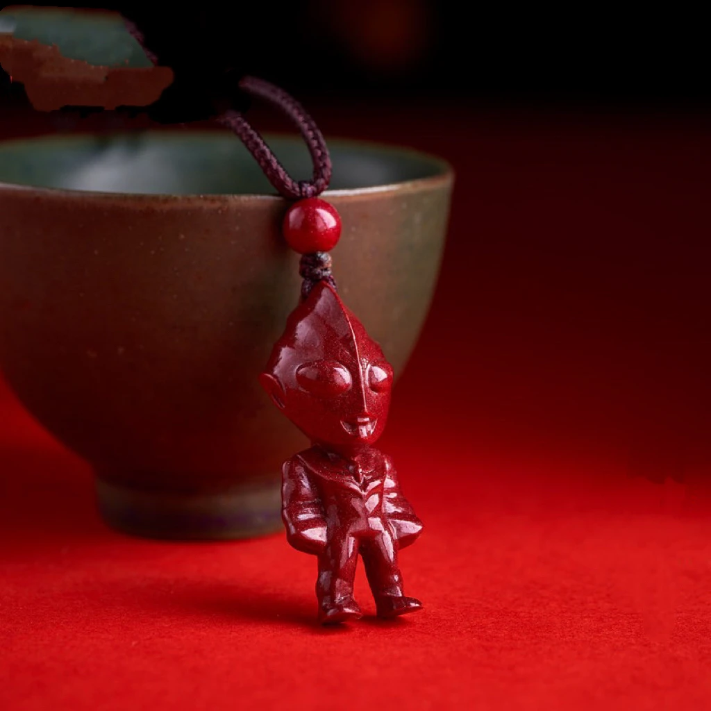 含辰砂工艺品吊坠高含量紫金沙奥特时尚宝宝百搭经典款