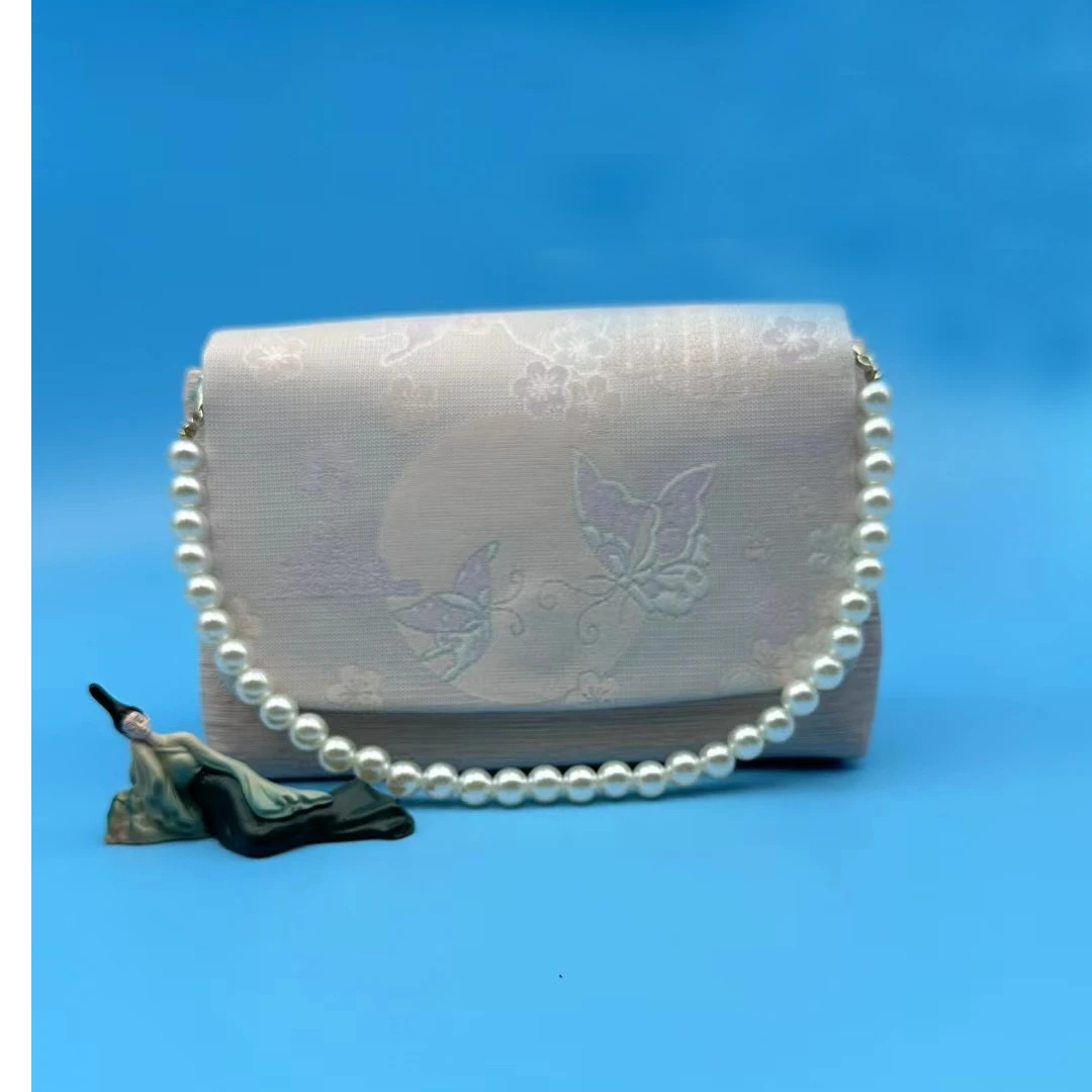 【花罗包】手工桑蚕丝零钱包古风单肩斜挎手机包中国风复古文艺通勤