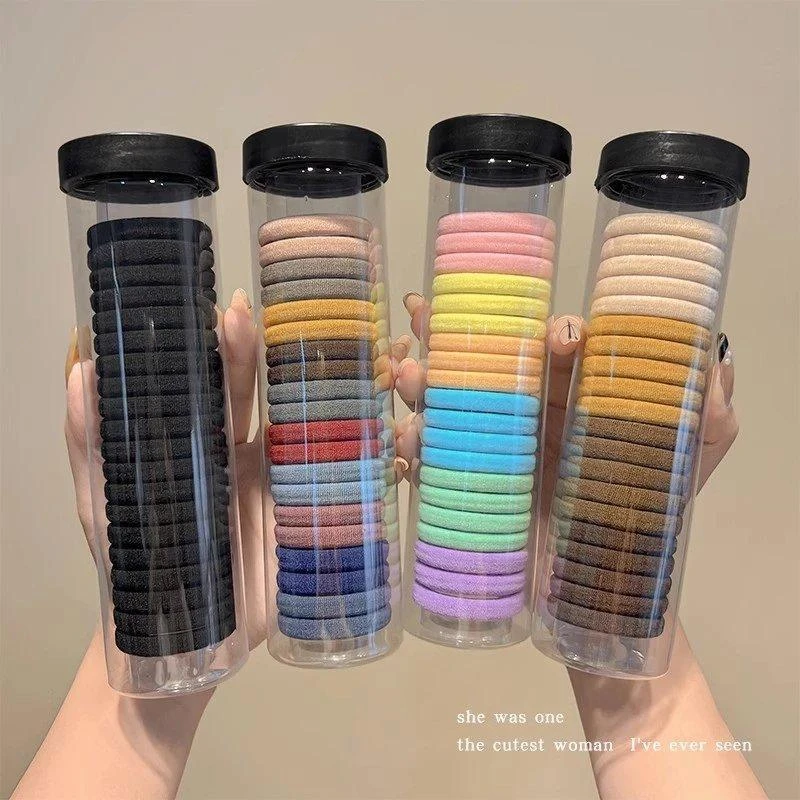 【简约百搭】发圈头饰高弹力扎头发橡皮筋女高马尾发绳不伤发耐用女