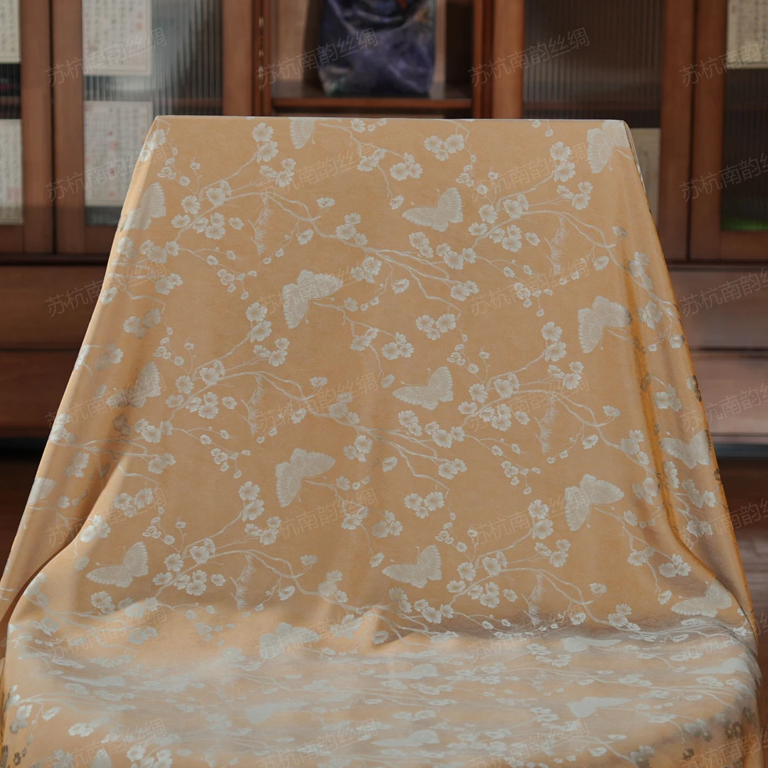 新【F90-96御云黄】140*140丝巾披肩方巾女士百搭双面圆领中国风