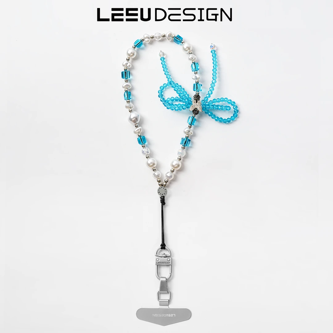 LEEU DESIGN高颜值蝴蝶手机链女款时尚创意手机挂绳手腕吊绳L-15