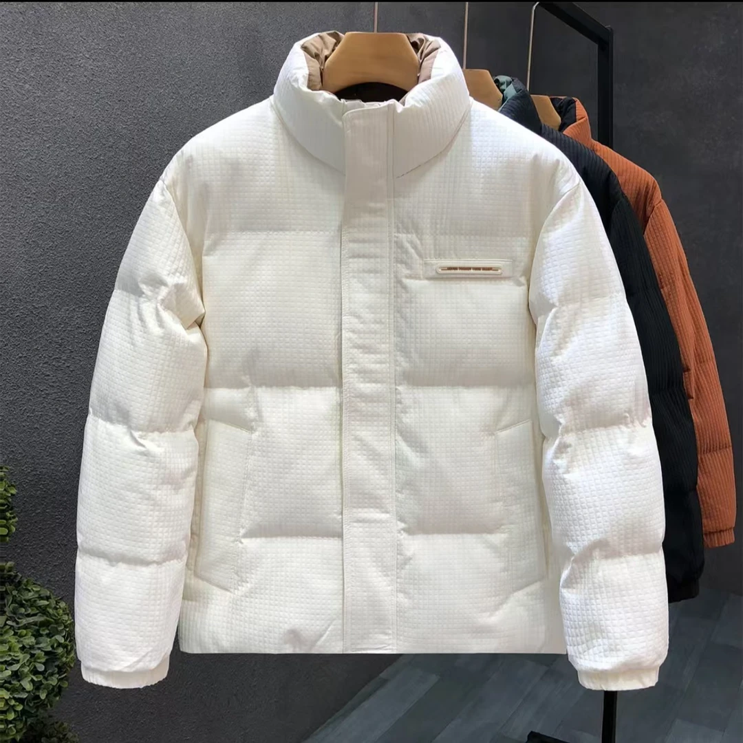 2024冬季百搭潮流韩版简约时尚设计师款男士面包服羽绒服1212