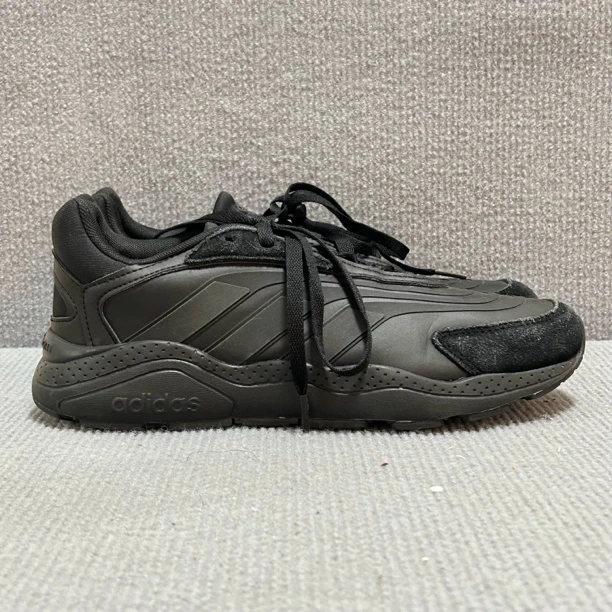 42.5码 adidas CrazyChaos 耐磨防滑休闲鞋 黑色 二手正品 90 新