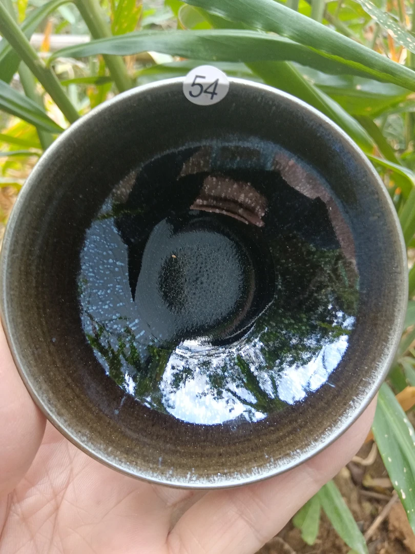 一纹一盏龙窑柴烧，玉化隐滴盏，建窑建盏主人杯（从直播实物为准）