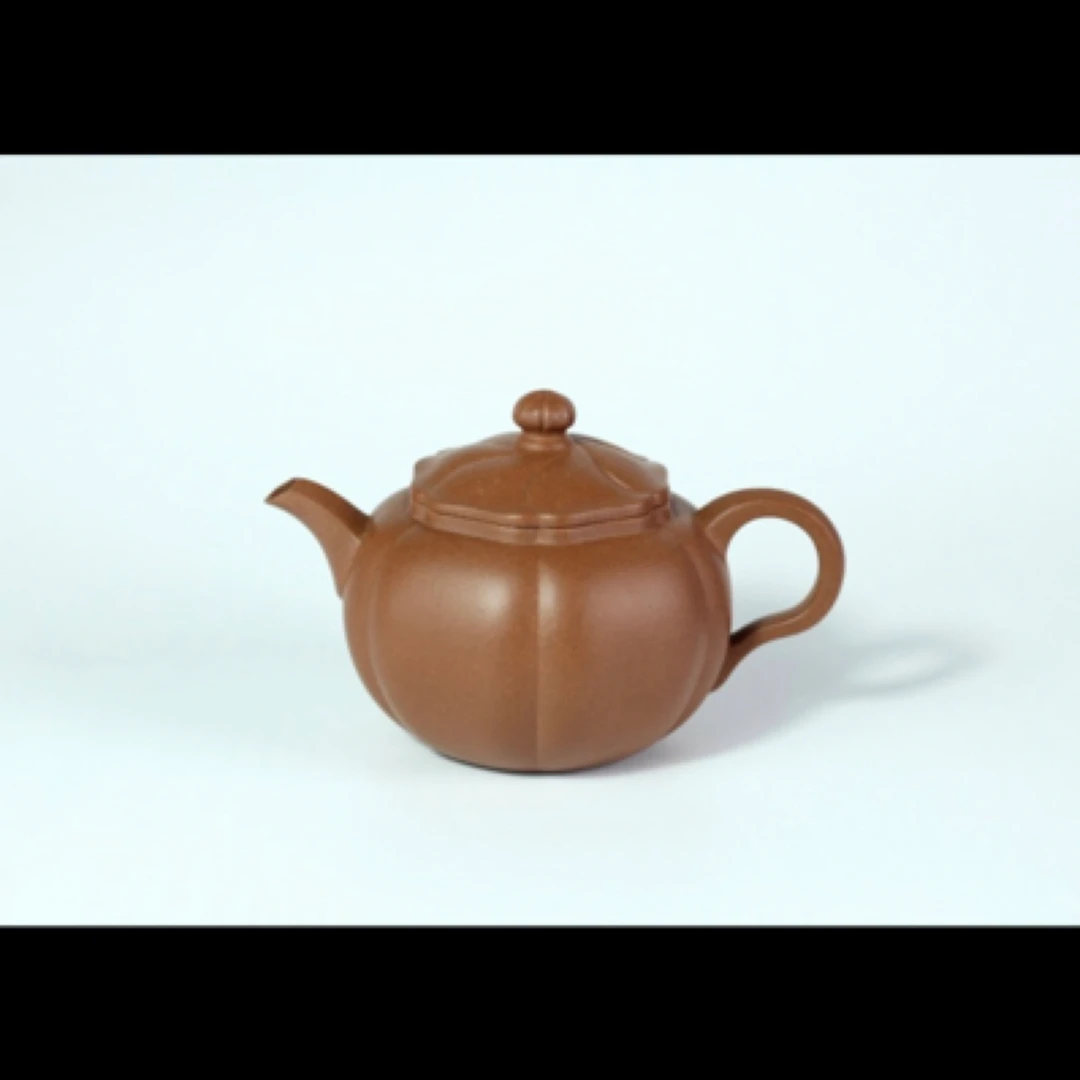 九瀚《瑞实壶》降坡段泥 宜兴原矿紫砂165cc