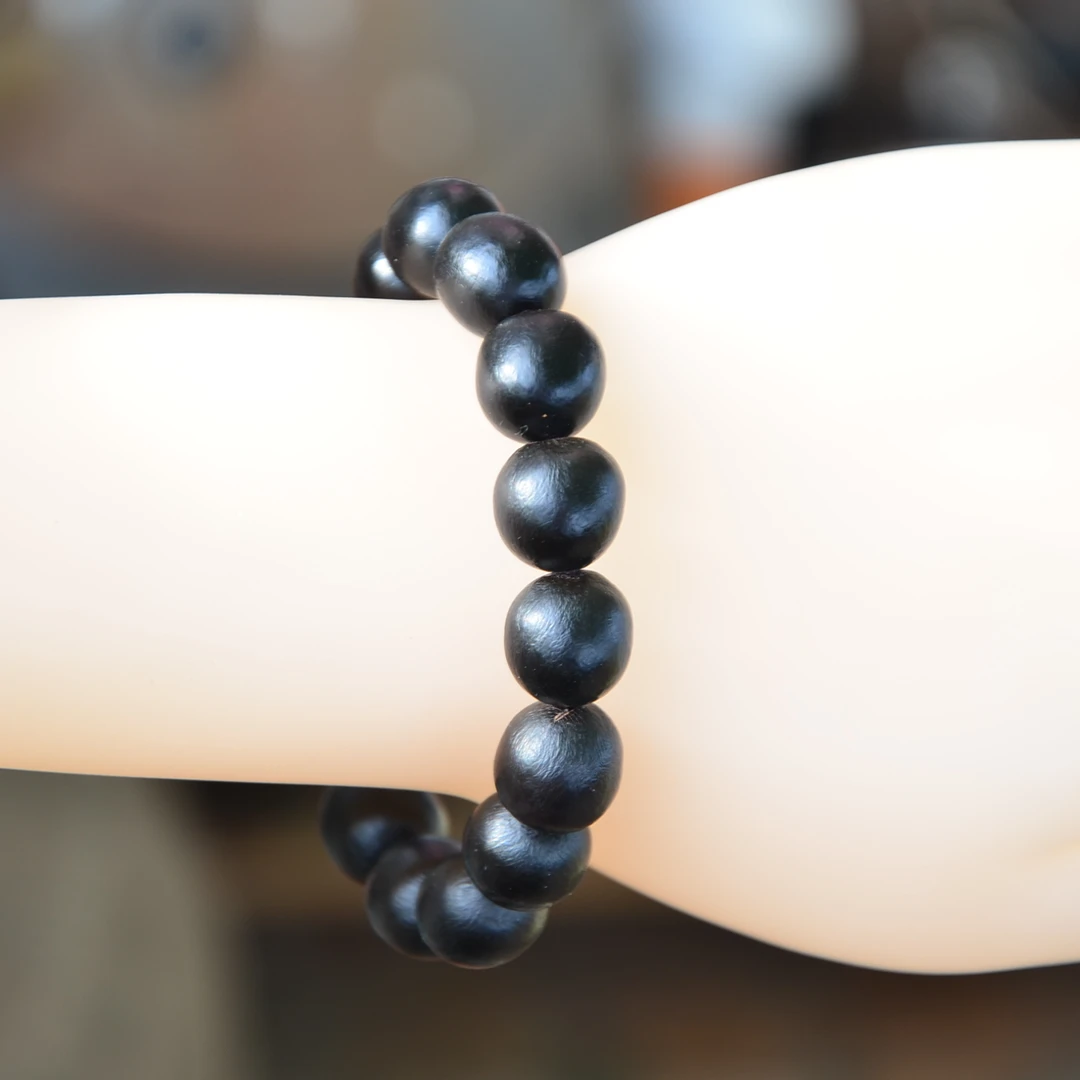 非金属纯天然黑色桶珠木患子无患子手串菩提生日礼物送男女
