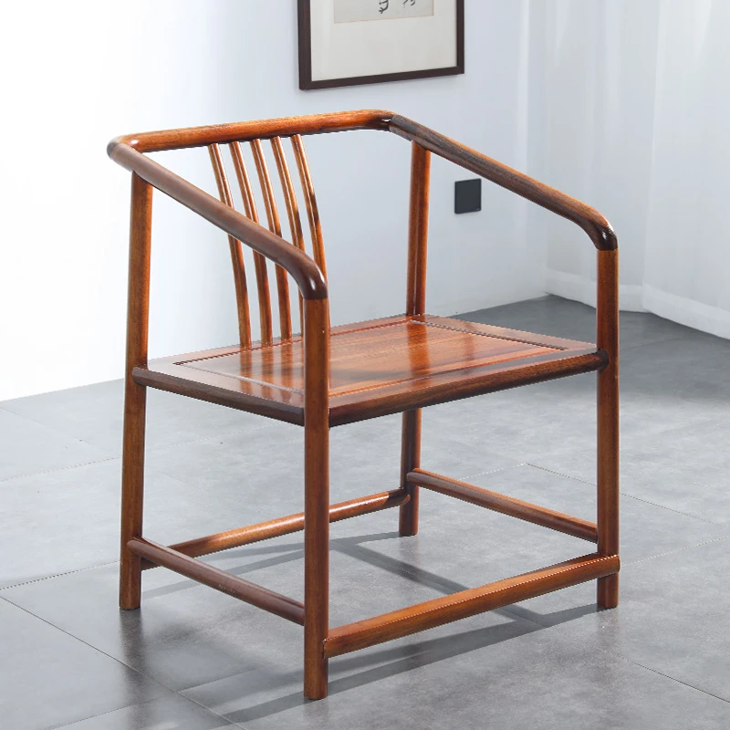 新中式禅椅南美胡桃木主人椅禅椅太师椅实木圈椅禅椅