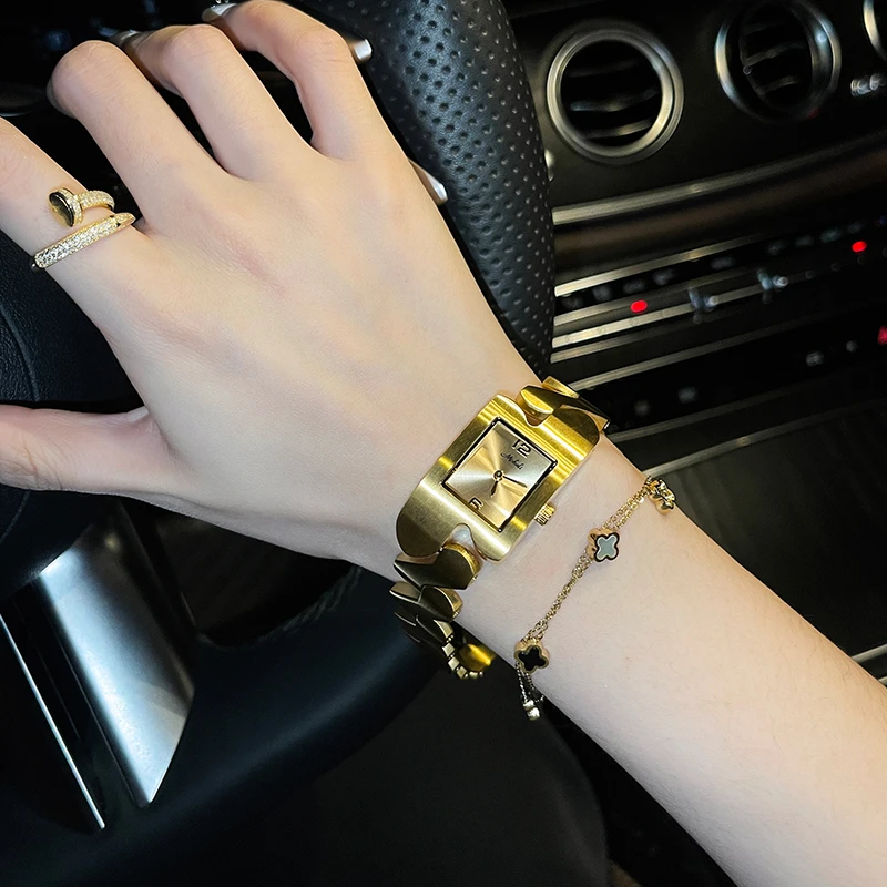 正品米莉莎mishali小众Z字造型高级轻奢设计师款女士腕表女神礼物