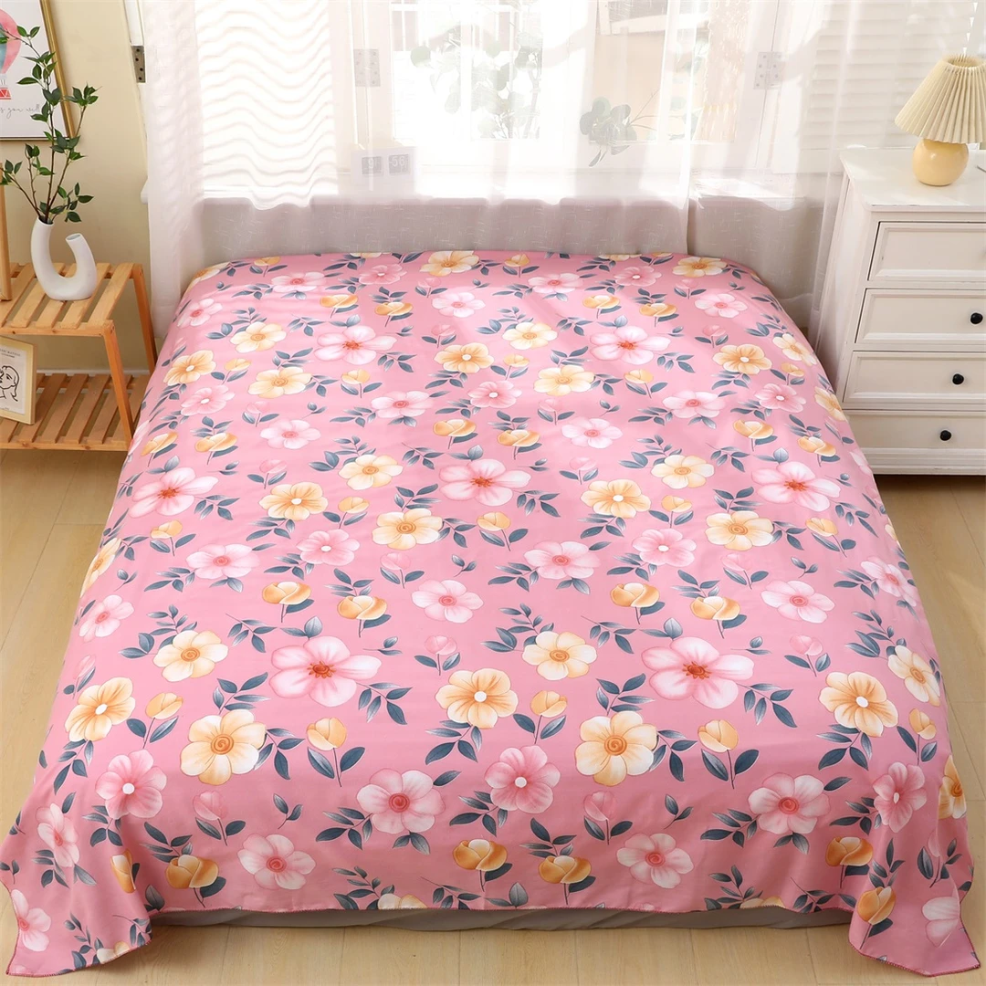 斜纹棉四季款床单2*2.3m双人床单柔软亲肤男女学生家用宿舍被单