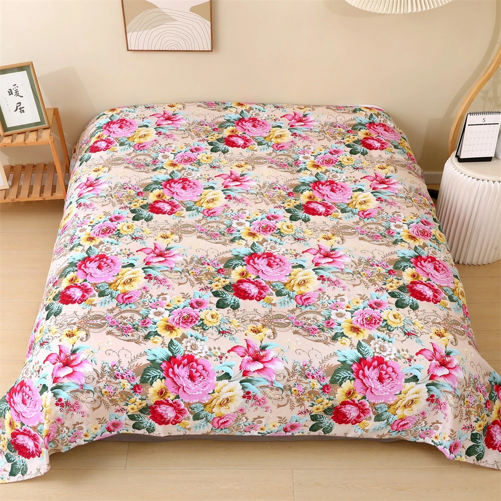 斜纹棉双人床单2*2.3m四季通用柔软亲肤加大男女家用学生宿舍被单