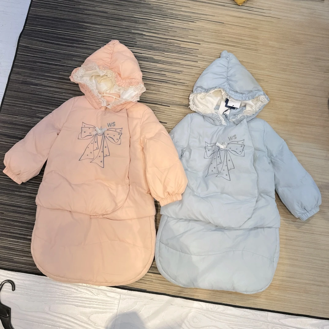 WIRGE韦氏童装儿童羽绒服冬季保暖防风连帽白鸭绒羽绒外套843297