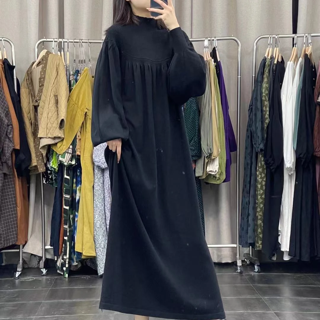 【DTWW大头韦韦】花苞领绝绝子加厚高弹毛衣连衣裙1015