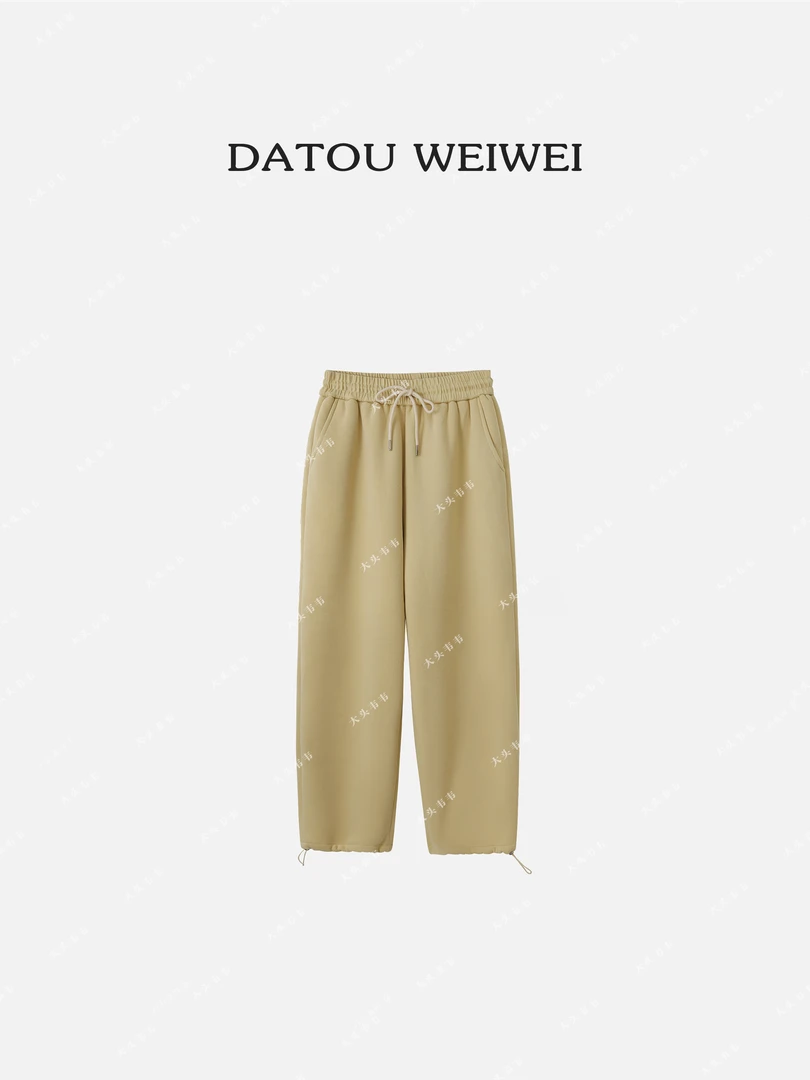 【DTWW大头韦韦】‘’大暖炉‘’冬季羊羔绒休闲加绒加厚束脚裤215920