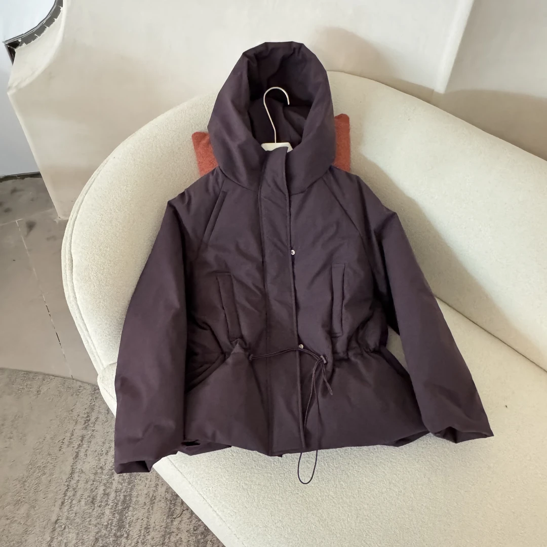 【DTWW大头韦韦】冬季气质显瘦连帽日常百搭加长棉衣外套602606