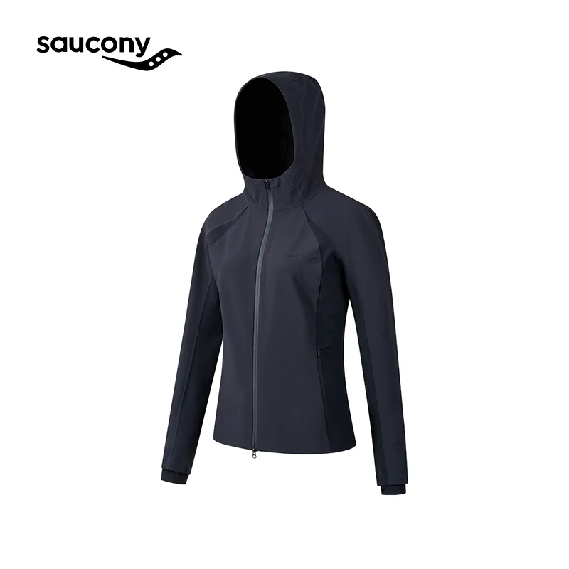 Saucony/索康尼2024索康尼户外连帽外套防风梭织外套保暖秋冬跑步