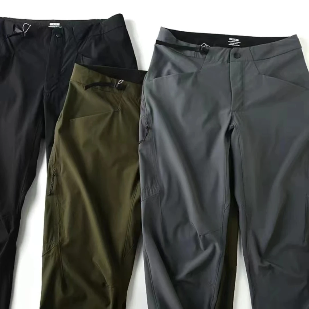 飞禽家商务系列秋冬季户外加绒款透气防泼水弹力休闲软壳裤G2Y223