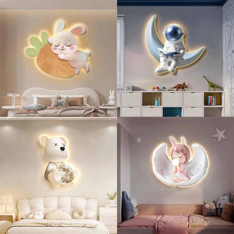 【福利】卧室床头装饰画可爱儿童房挂画壁画男孩女孩l氛围画卡通