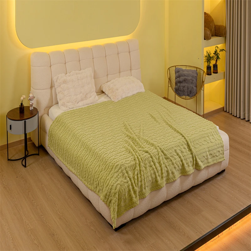 1喜柚家睡毯床上用品套件绒加厚毛毯2.7号
