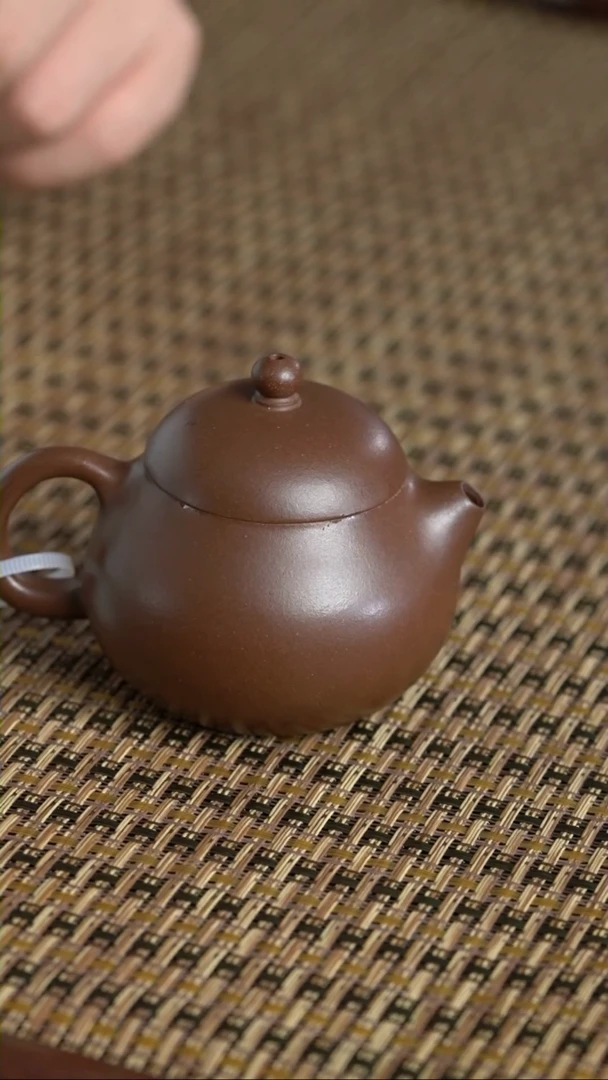 【闪购商品】紫砂茶壶文旦 沈益斌-老紫泥-140cc