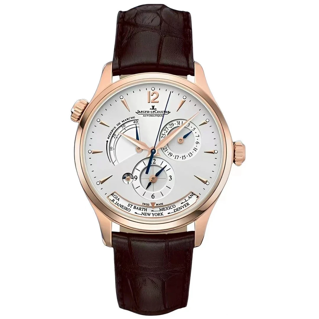 99新 Jaeger-LeCoultre/积家 地理大师1422421/表径39原装折叠扣