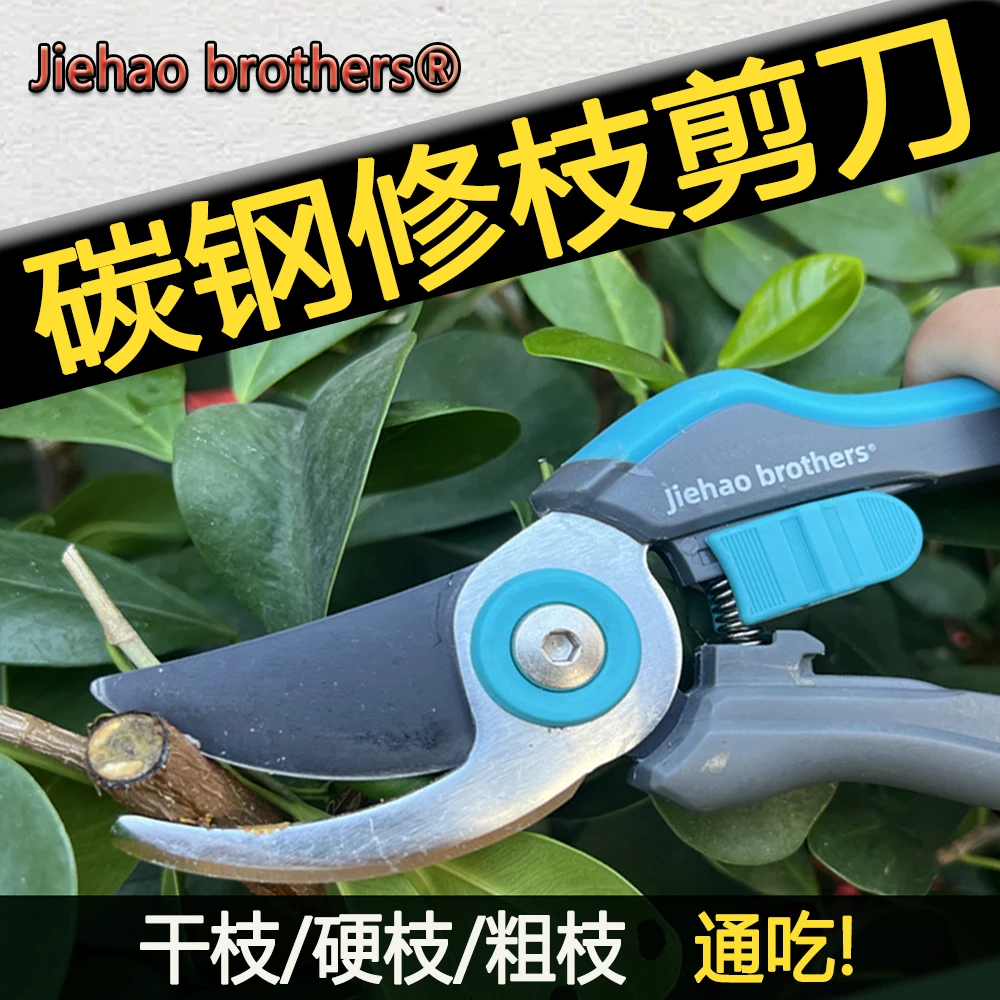 JieHaobrothers碳钢园艺树剪修枝剪刀省力多功能剪枝