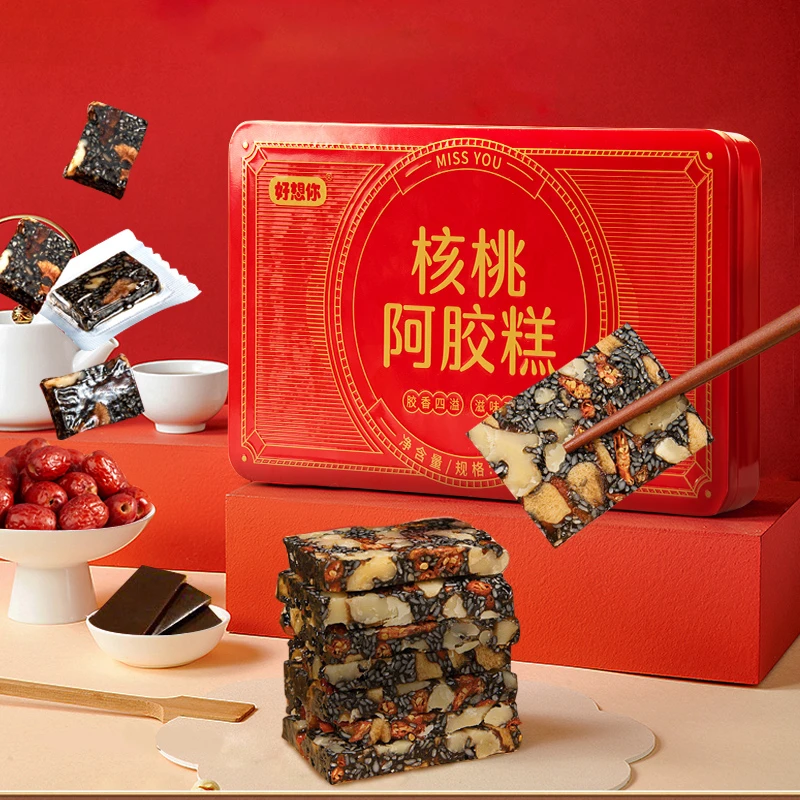 好想你MISSYOU核桃阿胶糕200g/盒*6盒（1盒约20片）+手提袋1个 BG