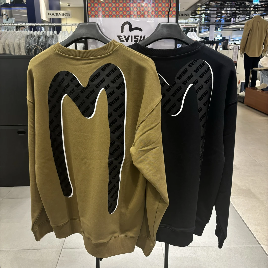 Evisu新704韩国代购韩版专柜正品折扣休闲情侣卫衣长袖秋冬新款