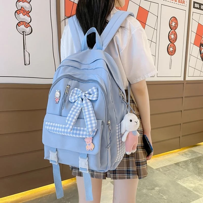 冠宁书包女ins韩版小学生三到六年级大容量双肩包初中生高中背包