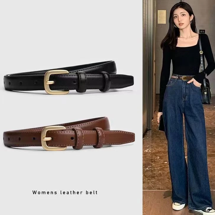 【Muusu】皮带女时尚百搭细腰带装饰西装高级感牛仔裤腰带