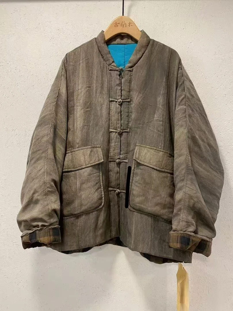 古兰木对扣做旧棉衣