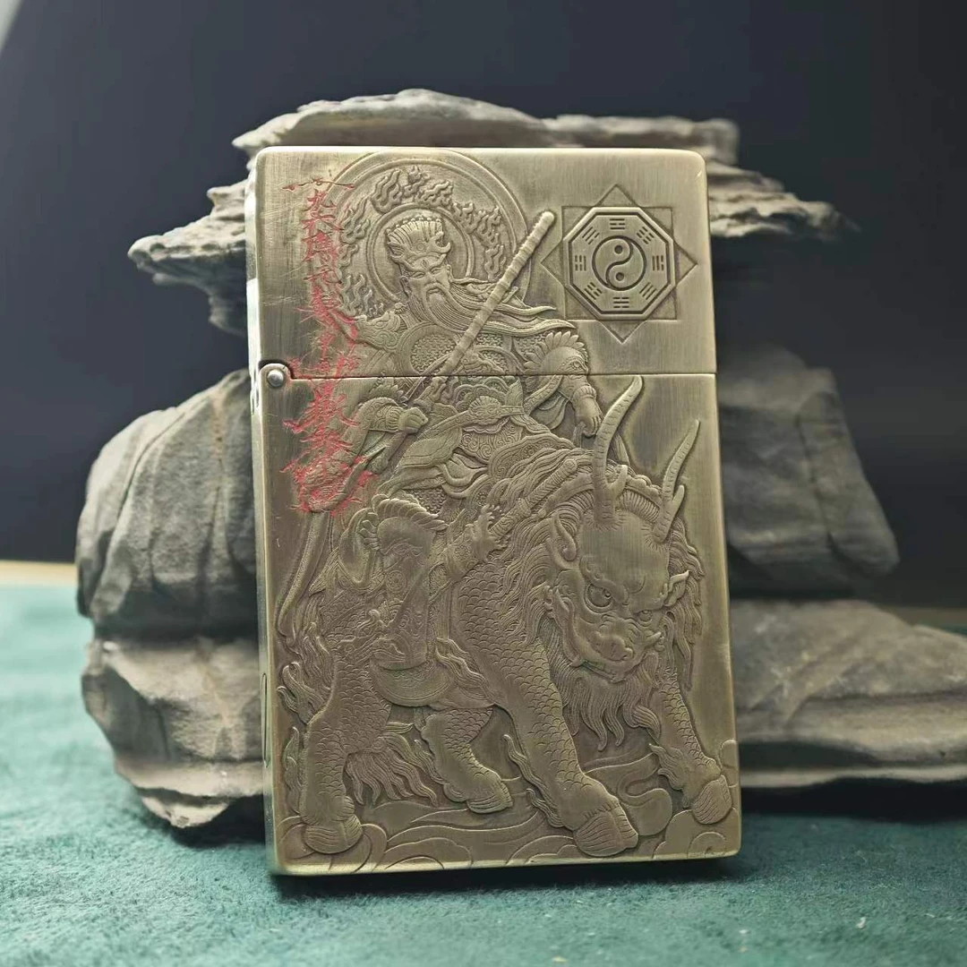 weibster超薄小重甲G63 闻仲太师 浮雕 煤油打火机