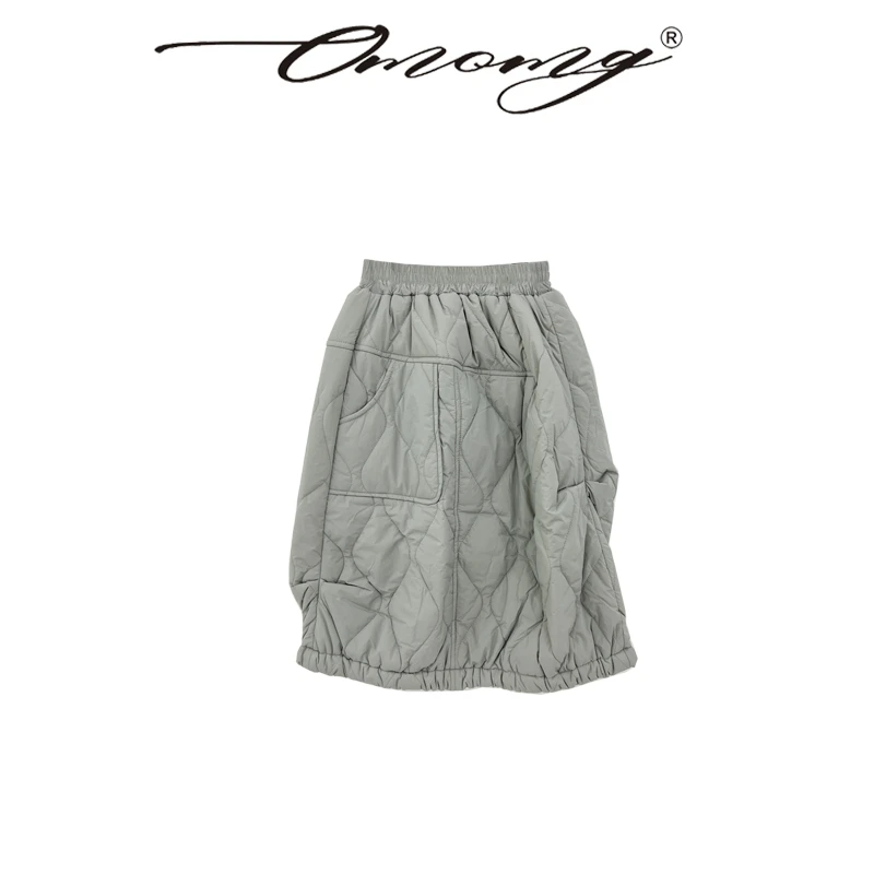 OMOMG女童时尚半裙百搭棉半裙时尚灰色CG5560