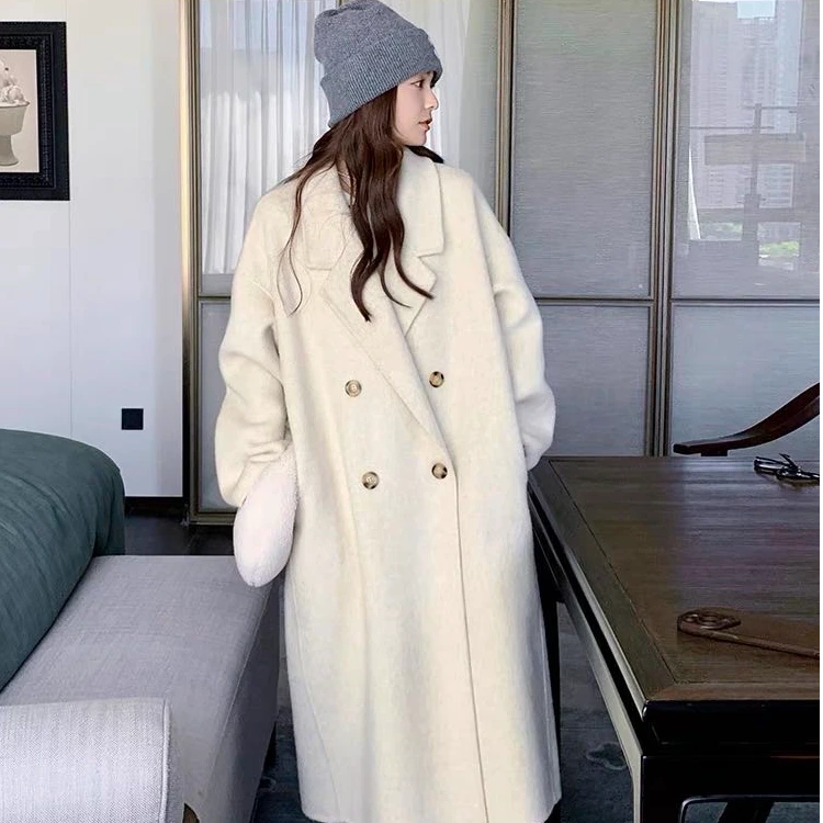 按编码拍 秋冬新款双面羊毛大衣高级感女装羊毛呢外套百搭不挑人